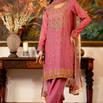 pakistani ready to wear raw silk dress