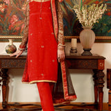 pakistan ready to wear raw silk dress