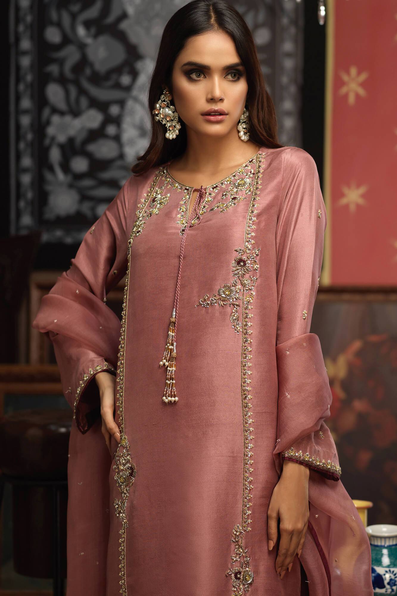 New Arrival Dresses for Women | Luxury Formal Women Suits | Pakistani ready to wear raw silk dress | Zaaviay Sale