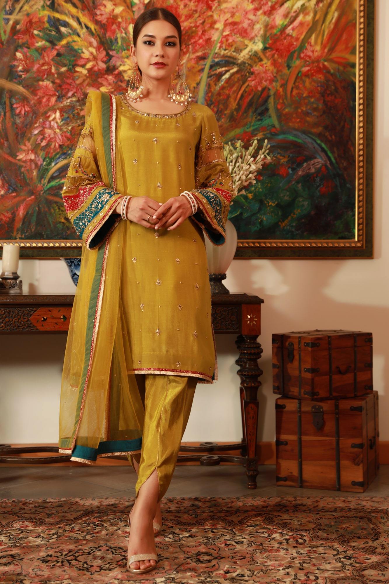 Mehendi Ki Raat (Ready To Wear Three Piece) Restocked