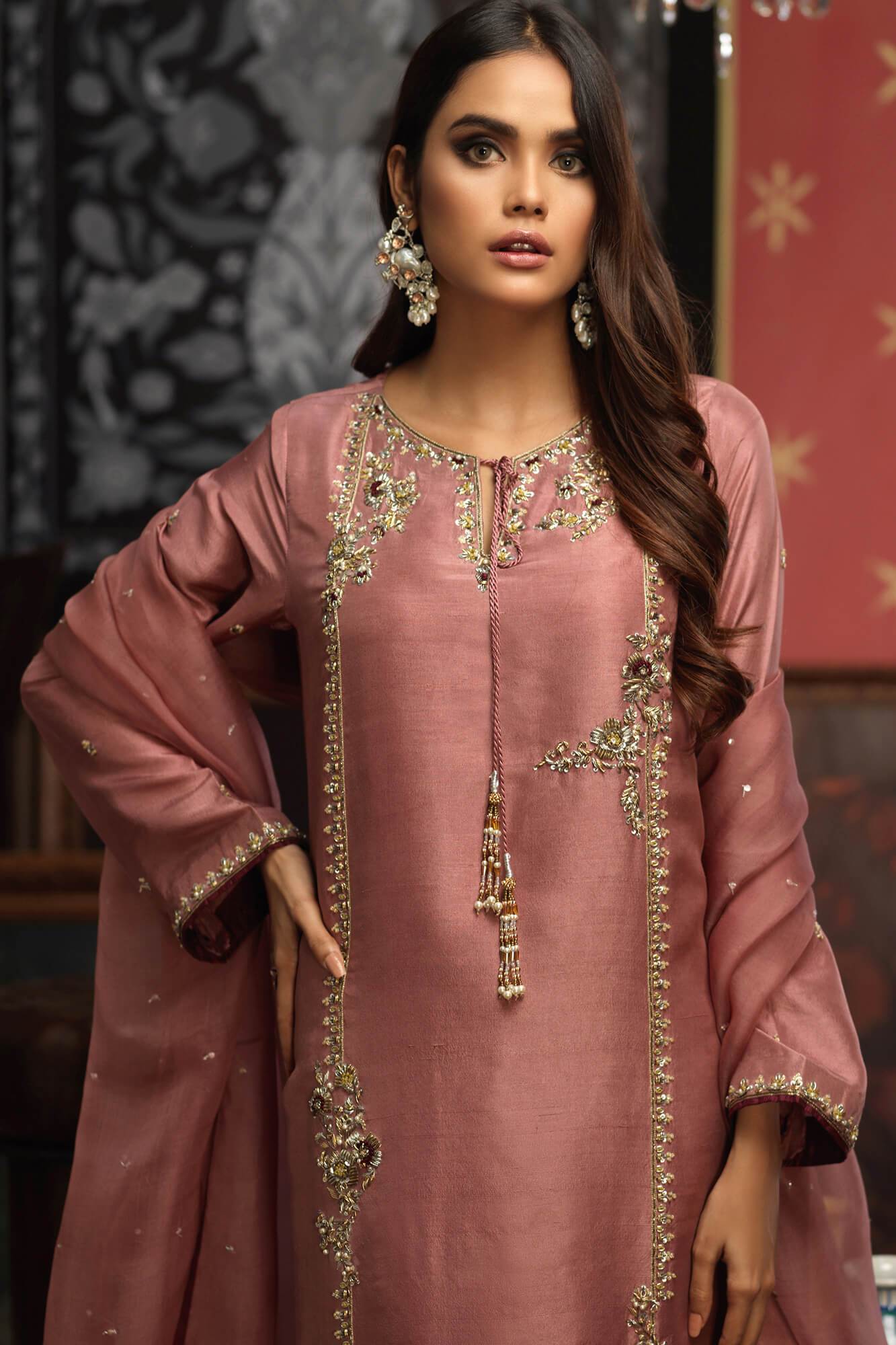 New Arrival Dresses for Women | Luxury Formal Women Suits | Pakistani ready to wear raw silk dress | Zaaviay Sale