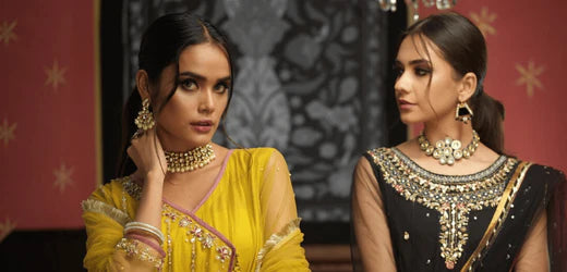 Arzish Collection Volume 2 | Raw Silk Dresses with Handwork | ZAAVIAY