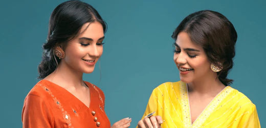 Zaaviay Aaina Cotton Silk Dresses | Online Shopping in Pakistan