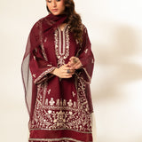 Maroon Majesty (Three Piece)