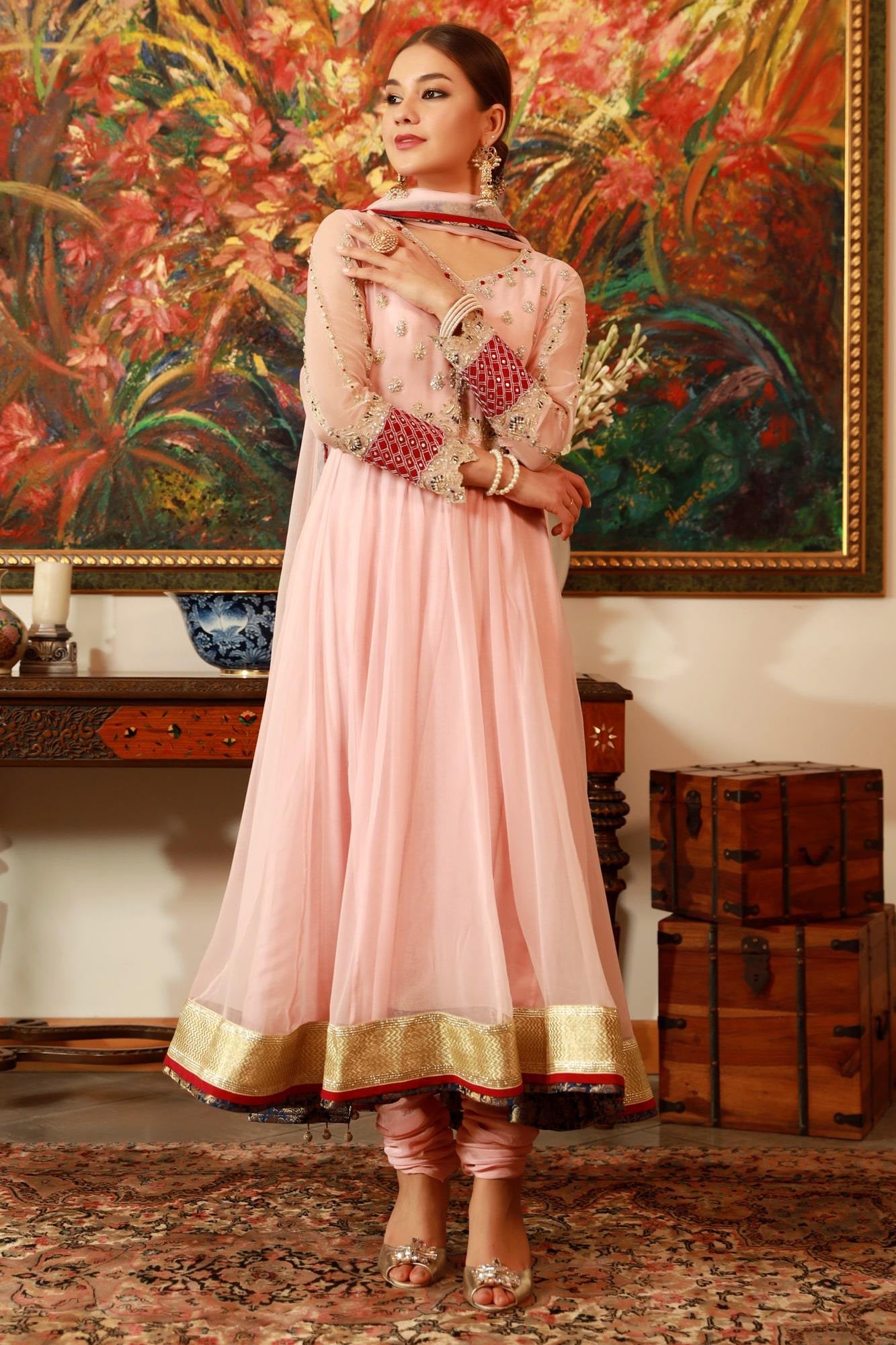 pakistani ready to wear chiffon dress