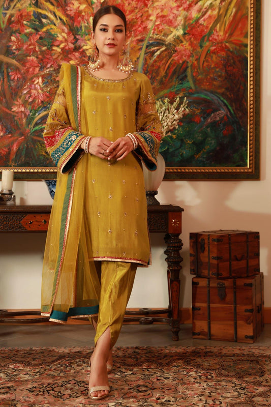 Luxury Formal Women Suits | Pakistani ready to wear raw silk dress