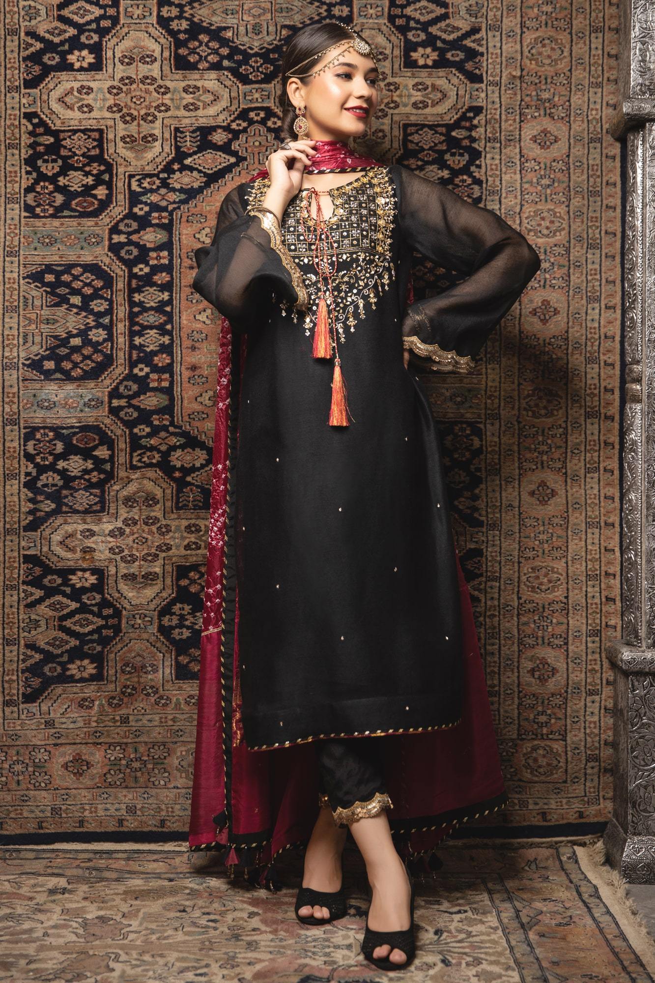 Formal Dresses for Women | Luxury Formal Women Suits | Pakistani ready to wear raw silk dress