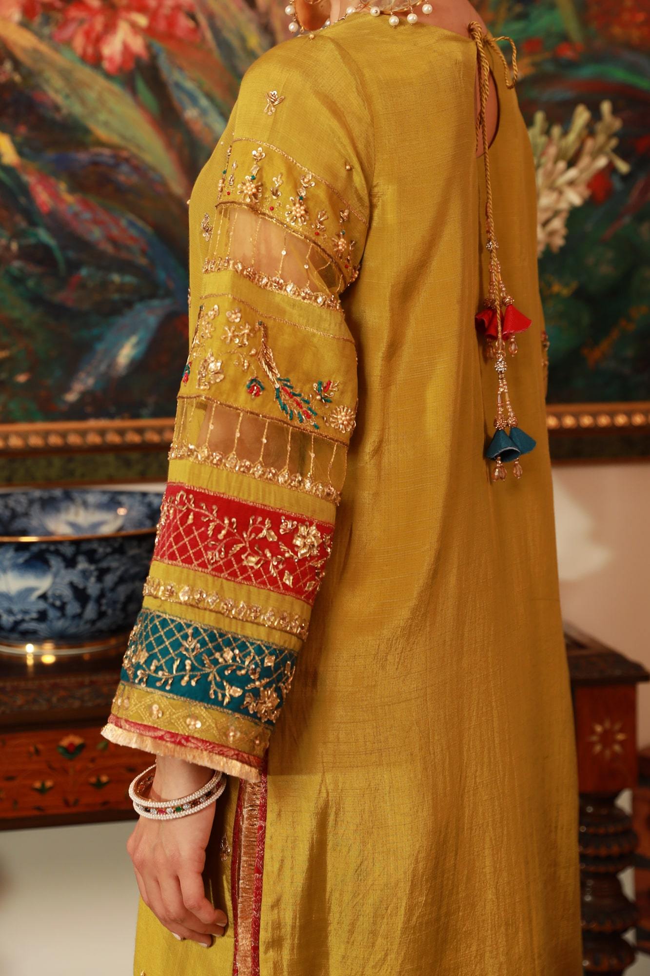 Luxury Formal Women Suits | Pakistani ready to wear raw silk dress