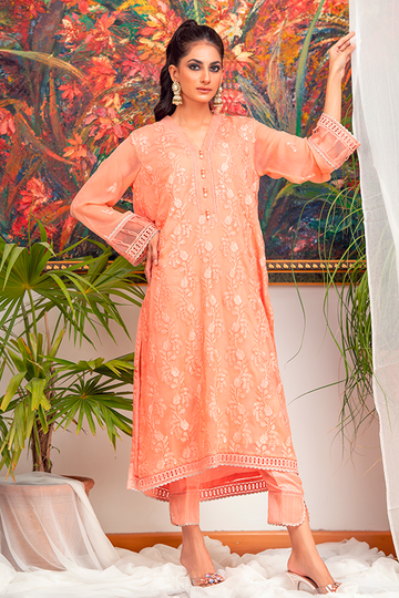 Zaaviay Pret Embroiderd Net 3 Piece ZV21RW ZAR-0005 Hoorain main image 0
