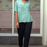 LOOSE FIT BUTTON DOWN SHIRT