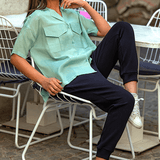 LOOSE FIT BUTTON DOWN SHIRT