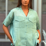 LOOSE FIT BUTTON DOWN SHIRT