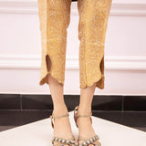 Gold Scalloped pants